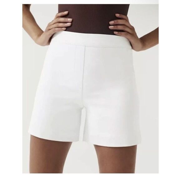 Spanx 20375 Sz Large On the Go 6" Shorts Classic White Silver Lining Technology - Picture 16 of 16
